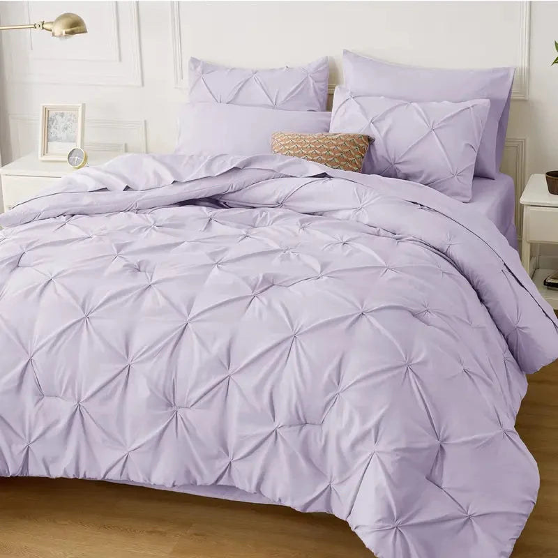 Comforter Set Lightweight Microfiber All-Season Comfort