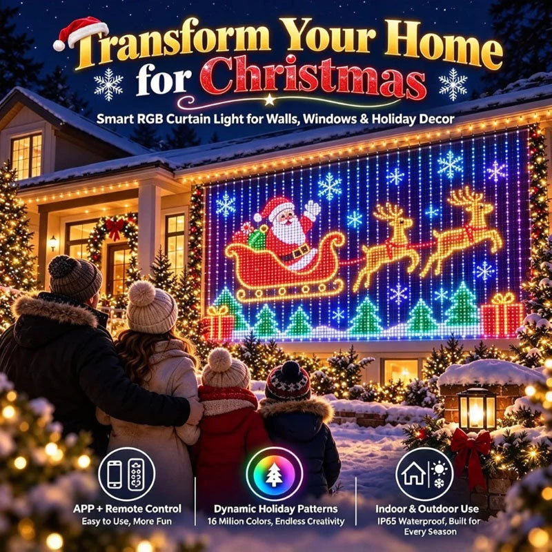 LED Net Lights RGBIC Dynamic Color Effects