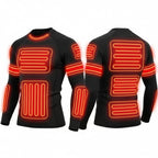 Heated Thermal Underwear Set USB Rechargeable Three Heat Settings