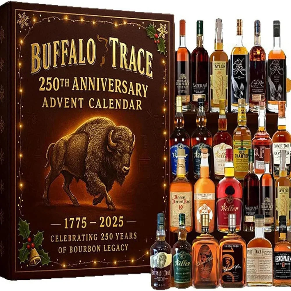 Whiskey Advent Calendar 24 Mini Bottles of Single Malts & Bourbons