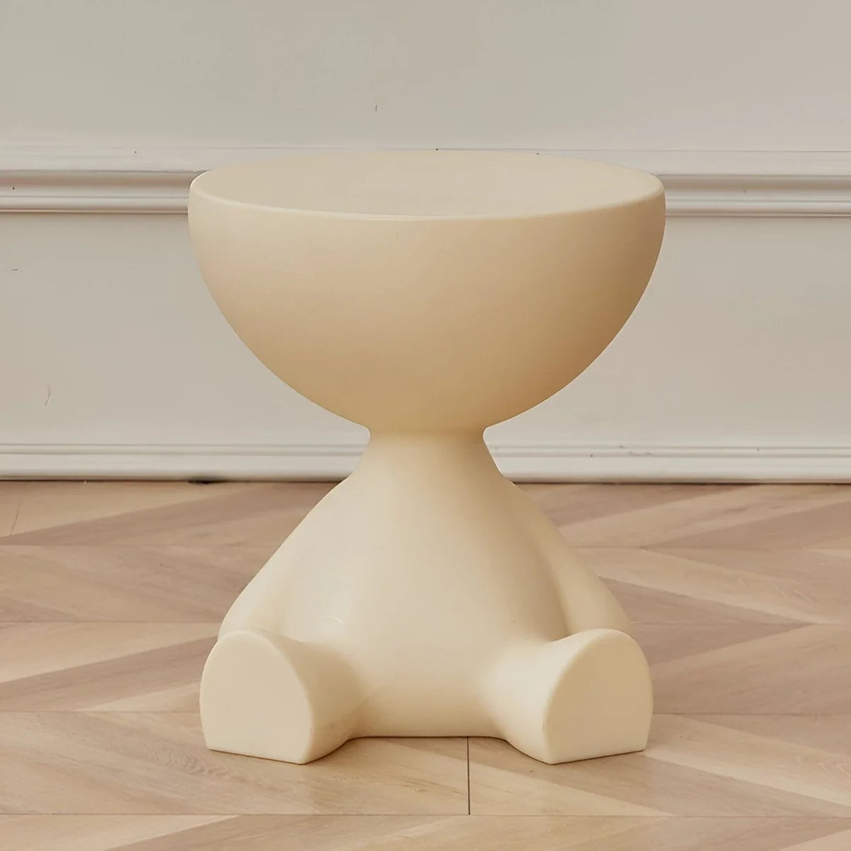 Coffee Table Round Plastic Space-Saving Lightweight