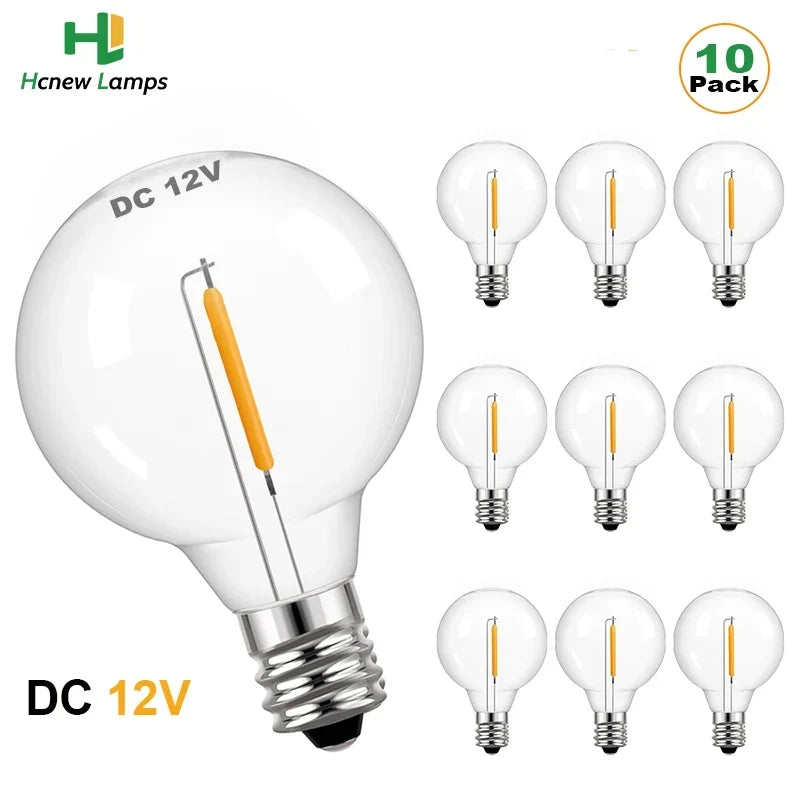 LED Globe Bulb E12 Low-Voltage Warm White
