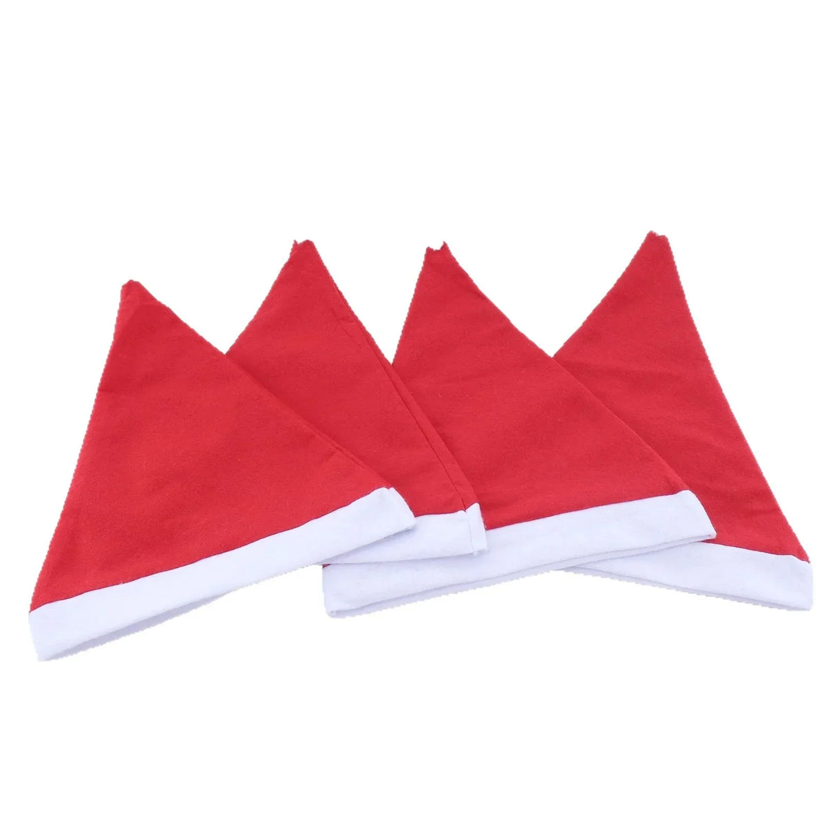 Santa Hat Soft Fleece Faux Fur Trim Pom-Pom