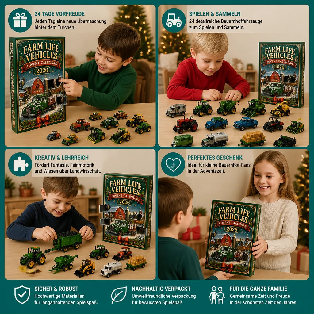Advent Calendar Farm Vehicles 24 Daily Surprises