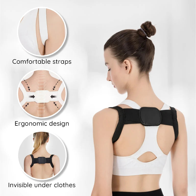 Posture Corrector Adjustable Breathable Under Clothing