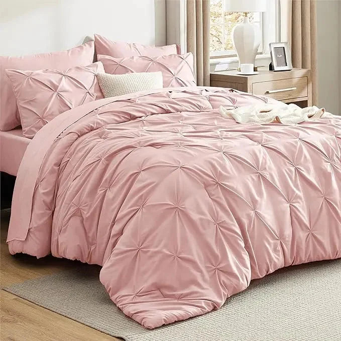 Comforter Set Lightweight Microfiber All-Season Comfort