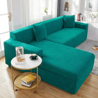 L-Shaped Sofa Cover Polyester Machine-Washable Stain Protection