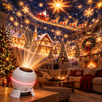 Christmas Light Projector Moving Scenes USB Powered Compact Design