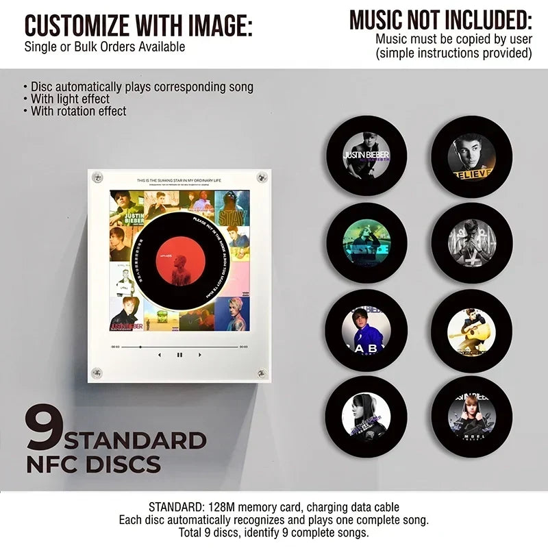 Night Light Rotating Vinyl NFC Music Link