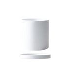 Ceramic Flower Pot Matte Glazed With Drainage Hole & Saucer
