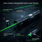 Green Laser Pointer USB Rechargeable Long Range