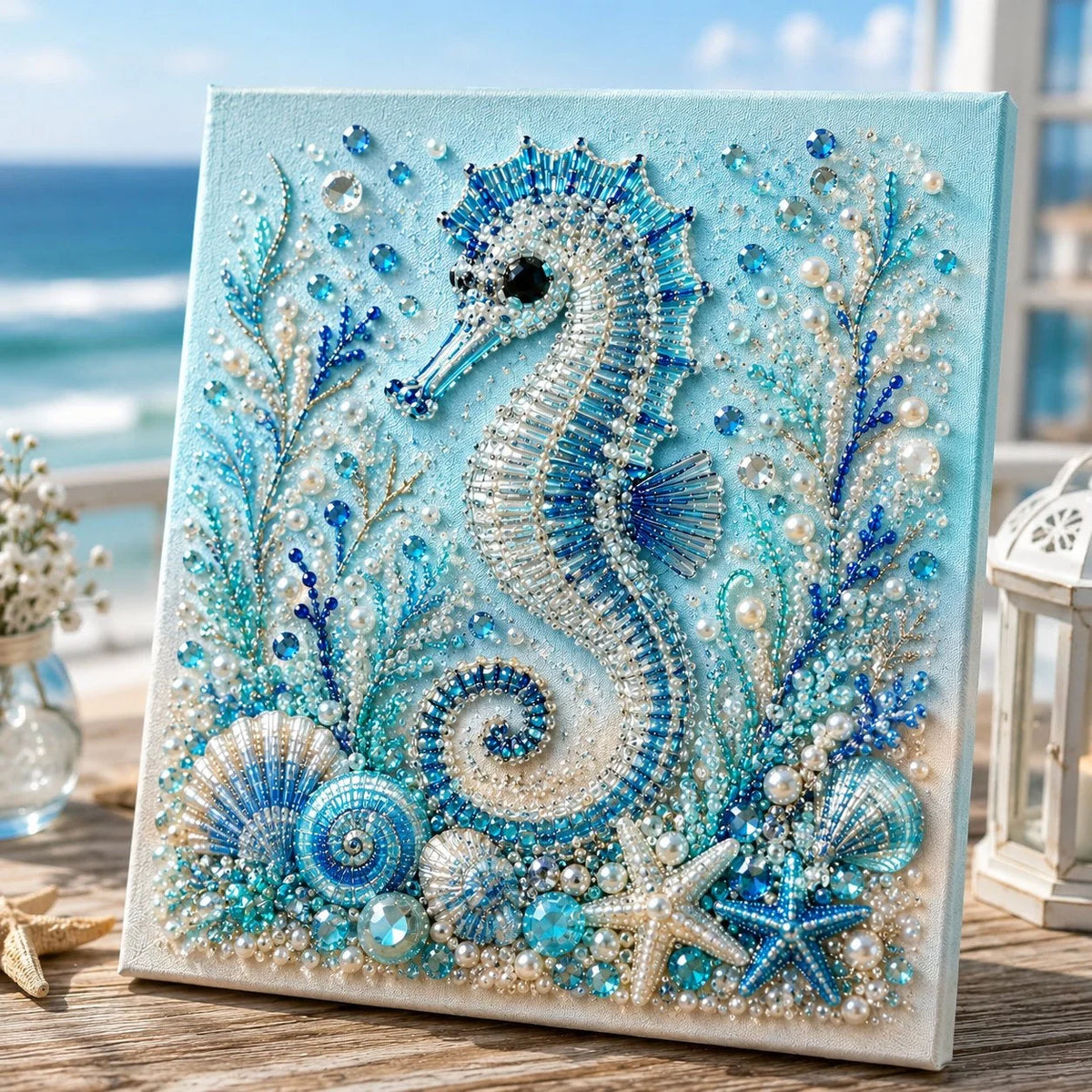 Pearl Mosaic Craft Kit 3D Ocean Animal Designs