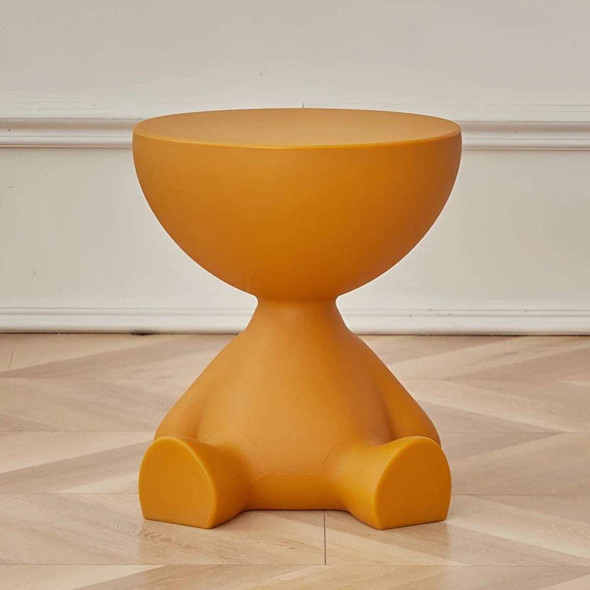Coffee Table Round Plastic Space-Saving Lightweight