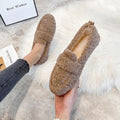 Slippers Plush Lined Non-Slip Rubber Sole Machine Washable