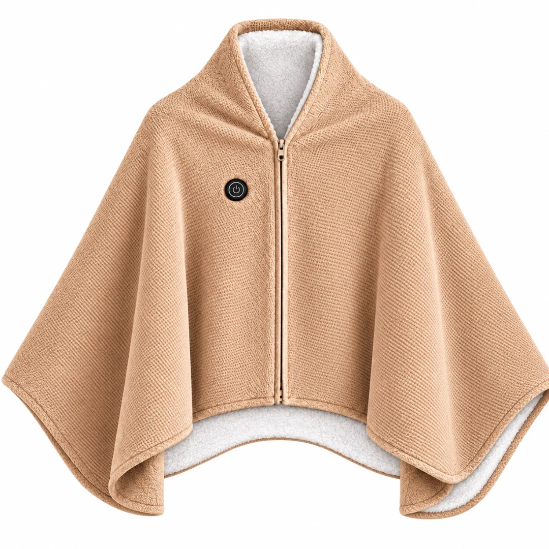 Heated Blanket Shawl USB-Powered Back & Shoulder Warmth
