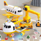 Aircraft & Vehicle Playset with 3 Vehicles and Accessories