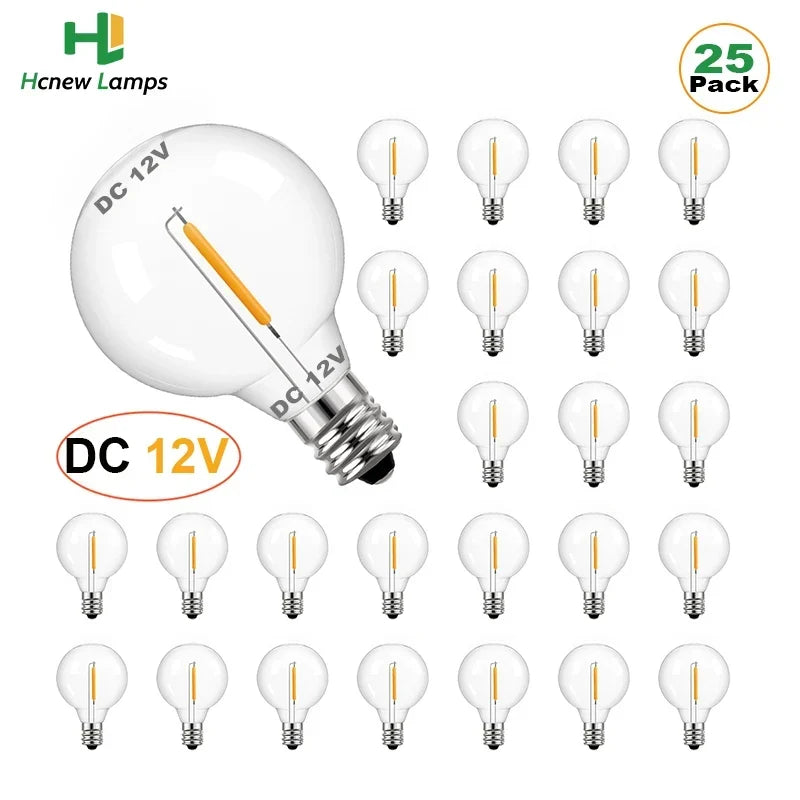 LED Globe Bulb E12 Low-Voltage Warm White
