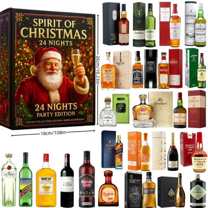 Advent Calendar 24 Miniature Display Bottles Display-Only