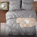 Comforter Set Lightweight Microfiber All-Season Comfort