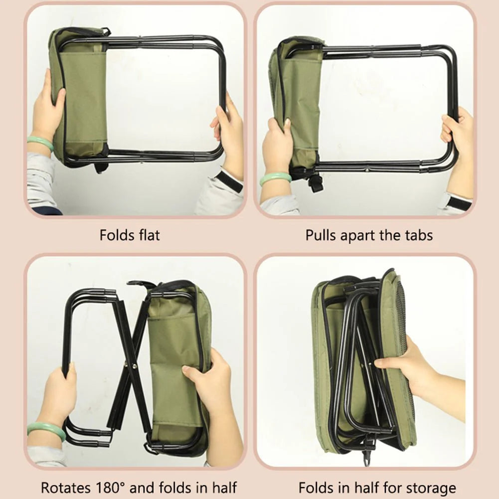 Folding Chair Backpack Waterproof Lightweight