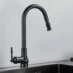 Kitchen Faucet Pull-Out Solid Brass Antique Bronze