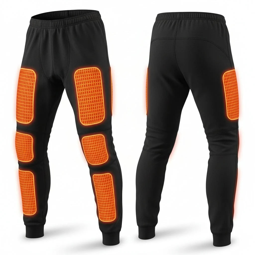 Heated Thermal Underwear Set USB Rechargeable Three Heat Settings