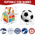 Activity Cube Rubberwood 8-in-1 Educational Toy