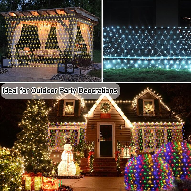 LED Net Lights RGBIC Dynamic Color Effects