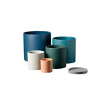 Ceramic Flower Pot Matte Glazed With Drainage Hole & Saucer