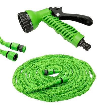 Pressure-Activated Coil Garden Hose