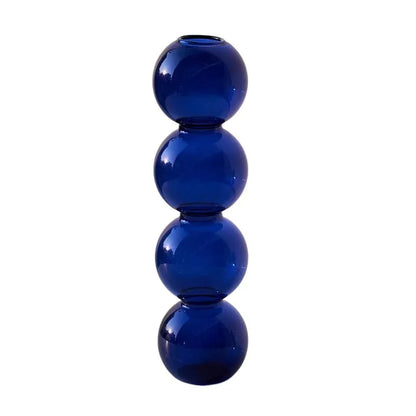 Dimpled Glass Flower Display Vase