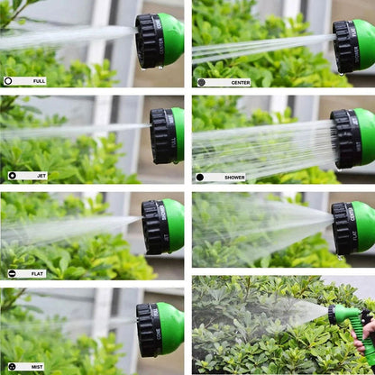 Pressure-Activated Coil Garden Hose