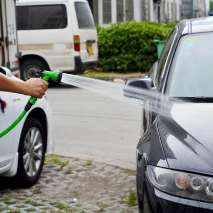 Pressure-Activated Coil Garden Hose