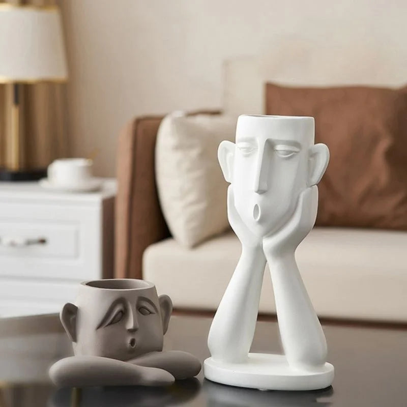 Minimalist Head Figurine for Modern Interiors