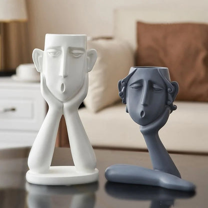 Minimalist Head Figurine for Modern Interiors