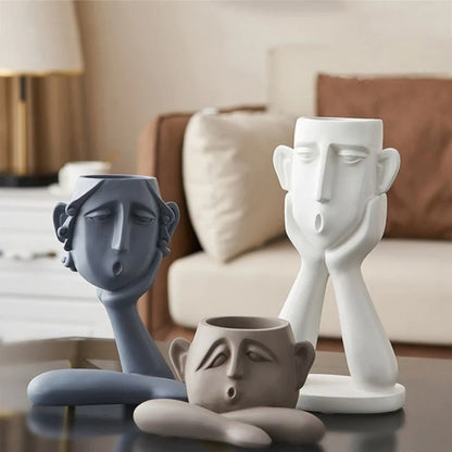 Minimalist Head Figurine for Modern Interiors
