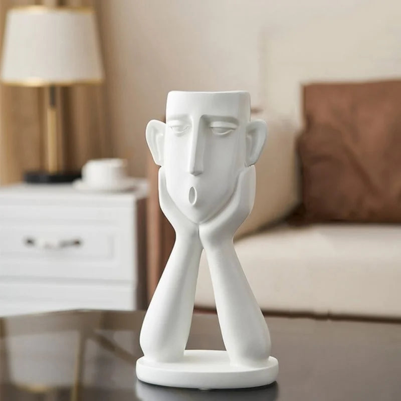 Minimalist Head Figurine for Modern Interiors
