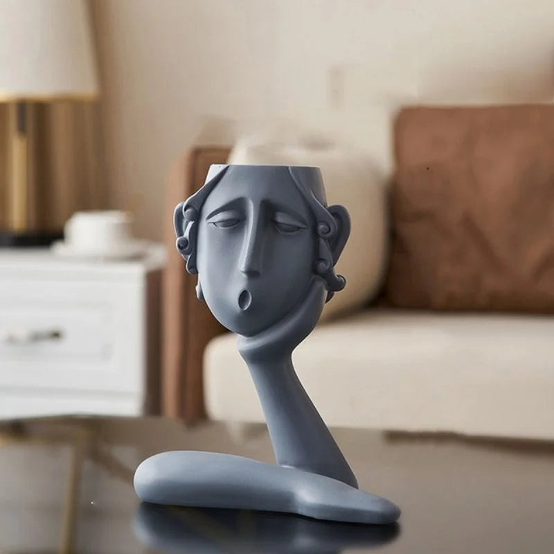 Minimalist Head Figurine for Modern Interiors