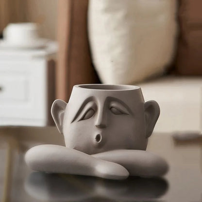 Minimalist Head Figurine for Modern Interiors