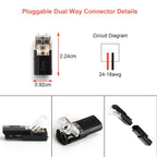 2-Pole Cable Connectors Insulation-Piercing Transparent Window 50 Pack