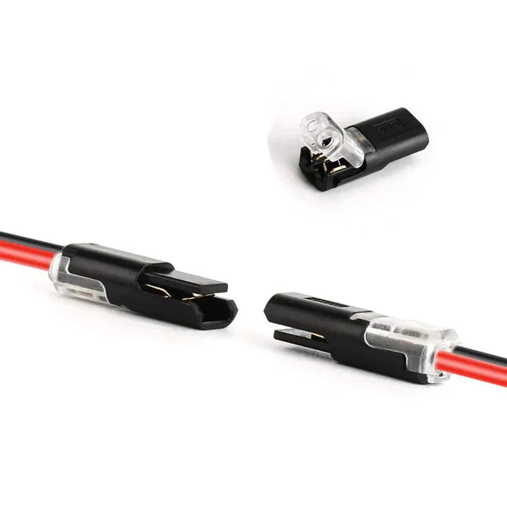 2-Pole Cable Connectors Insulation-Piercing Transparent Window 50 Pack