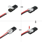 2-Pole Cable Connectors Insulation-Piercing Transparent Window 50 Pack
