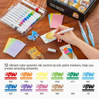 3D Art Kit Moisture-Reactive Paper & Watercolor Pencils
