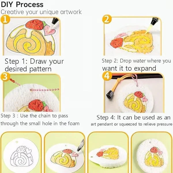 3D Art Kit Moisture-Reactive Paper & Watercolor Pencils
