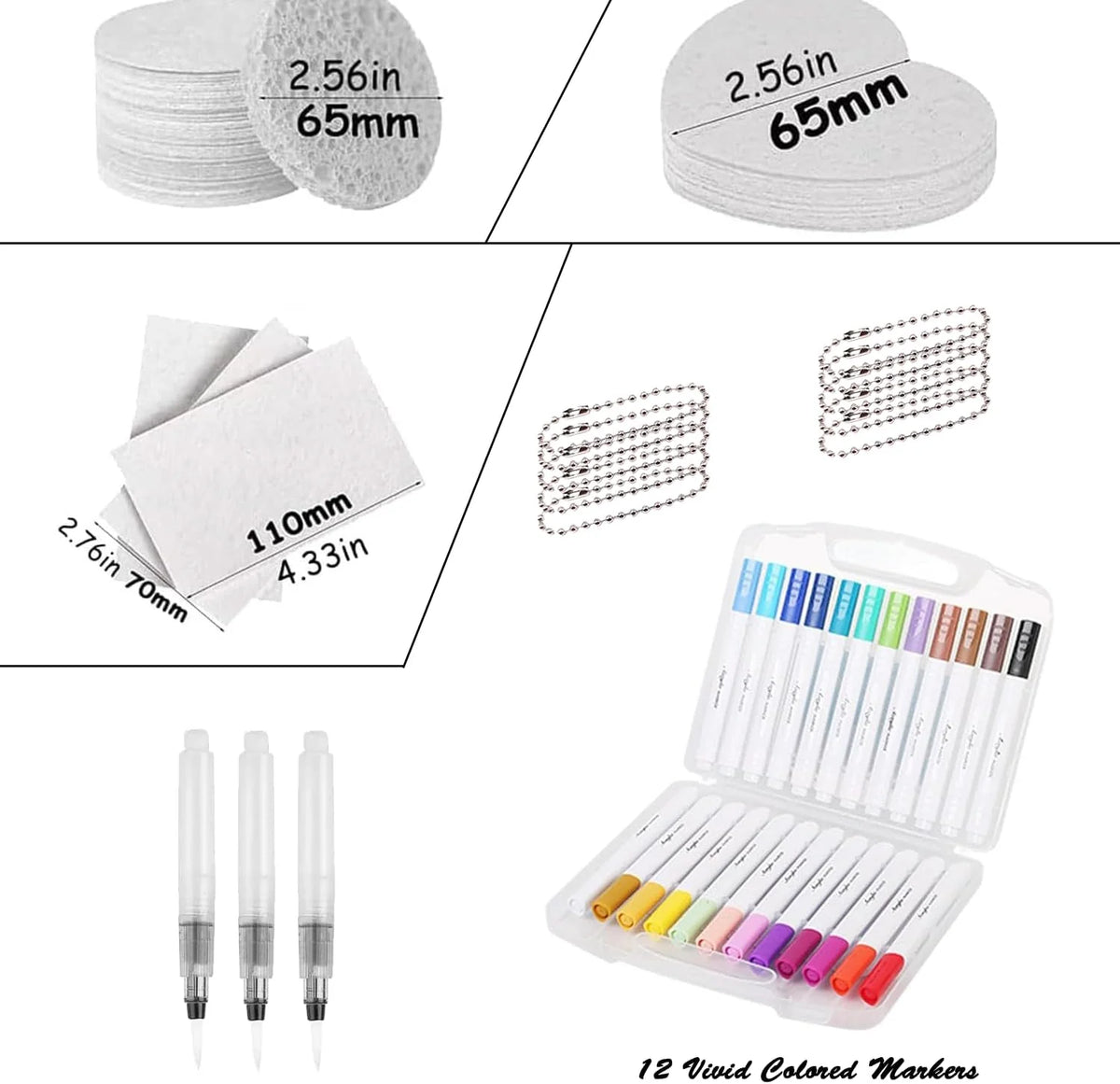 3D Art Kit Moisture-Reactive Paper & Watercolor Pencils