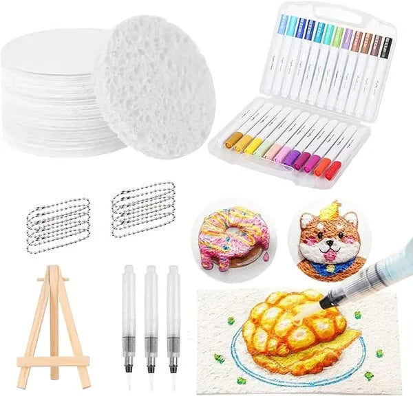 3D Art Kit Moisture-Reactive Paper & Watercolor Pencils