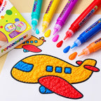 3D Art Pen Set Heat-Activated Raised Effect Six Colors