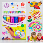 3D Art Pen Set Heat-Activated Raised Effect Six Colors