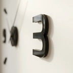 3D Wall Clock Frameless Acrylic Self-Adhesive Custom Size