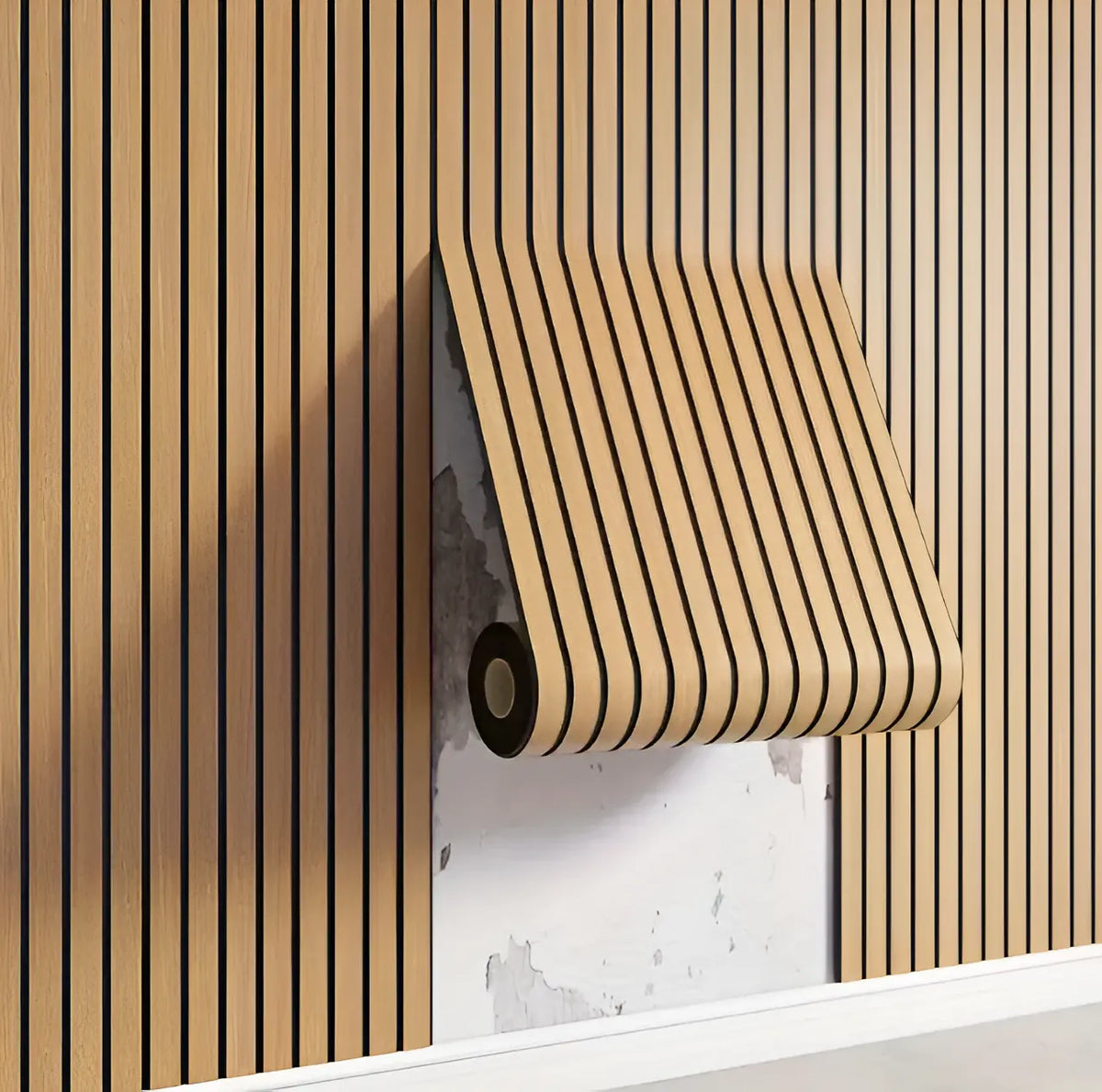 3D Wall Panel Wood Texture Self-Adhesive Water & Scratch-Resistant
